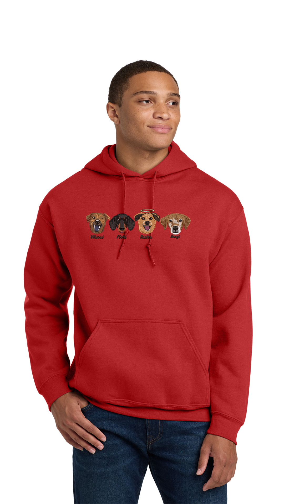 Personalized Pet Hoodie / Suéter con Bordado de tu Mascota (Men)