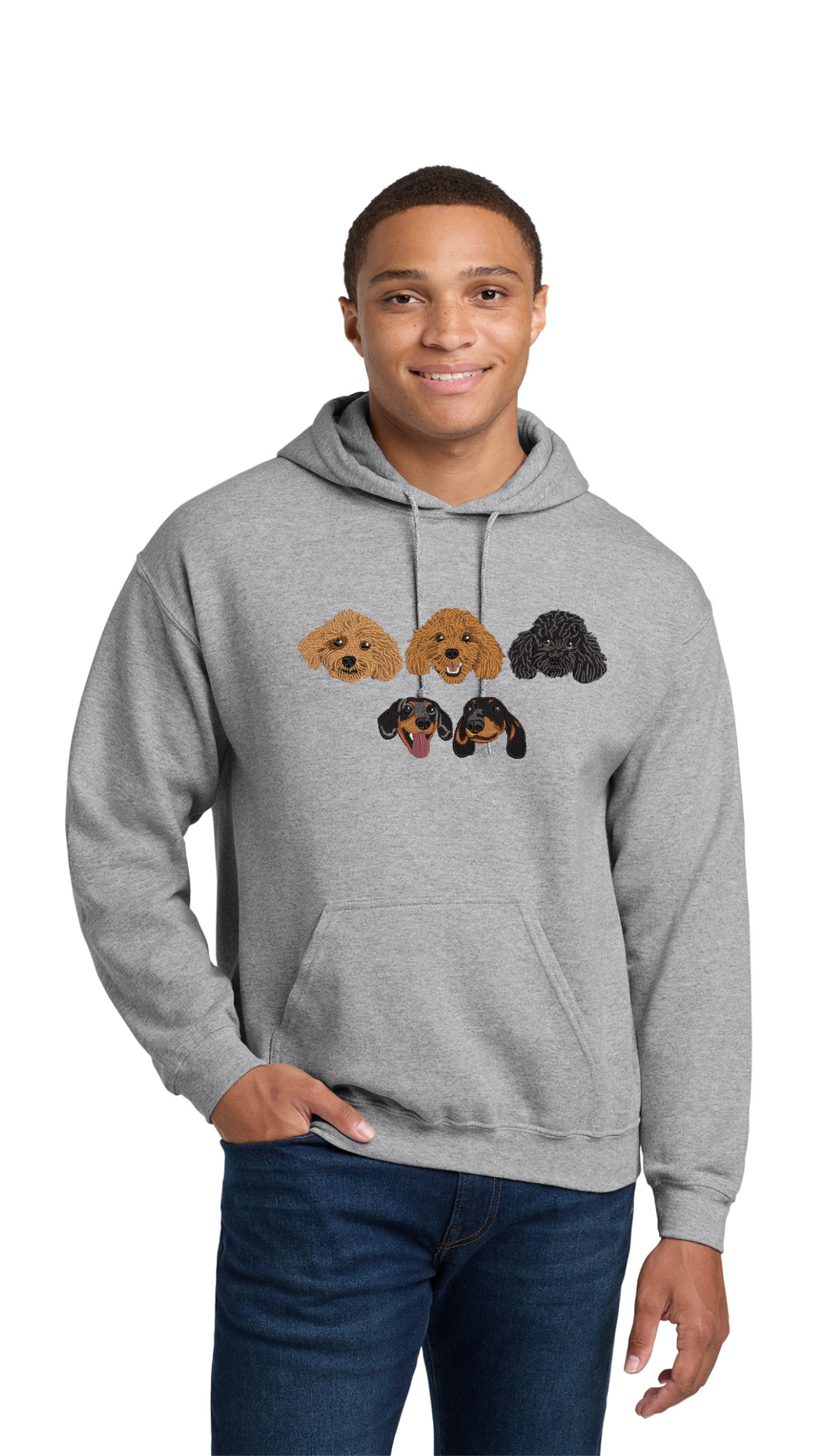 Personalized Pet Hoodie / Suéter con Bordado de tu Mascota (Men)