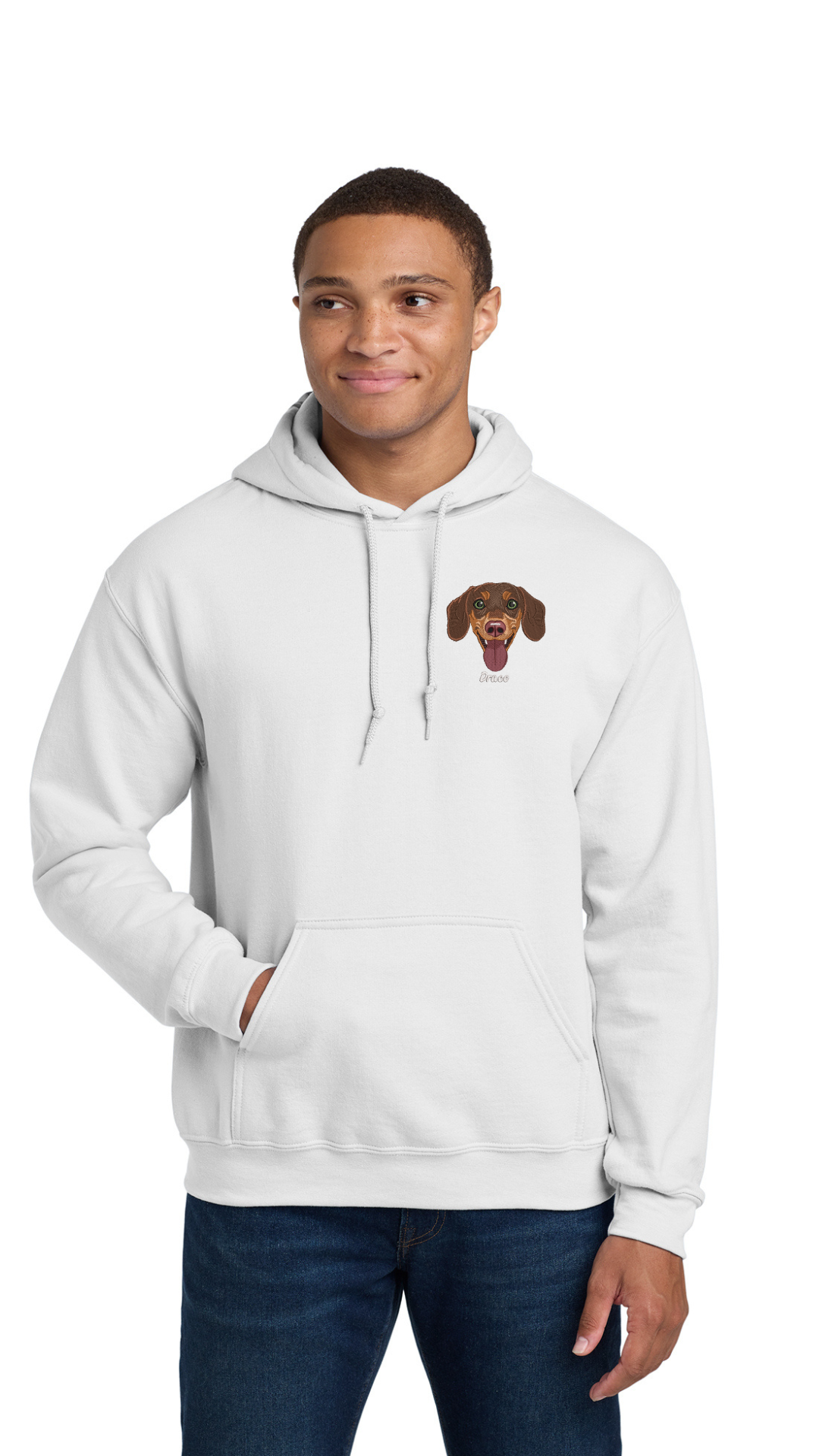 Personalized Pet Hoodie / Suéter con Bordado de tu Mascota (Men)