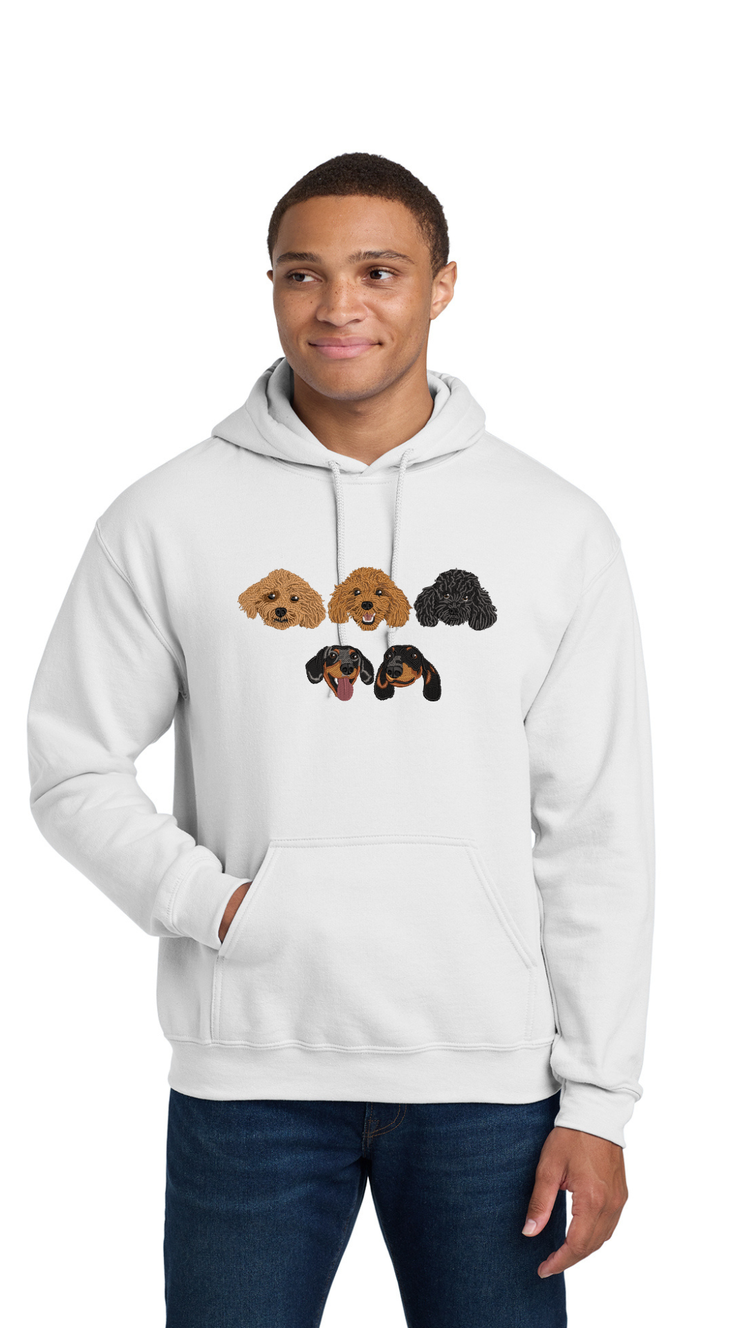 Personalized Pet Hoodie / Suéter con Bordado de tu Mascota (Men)