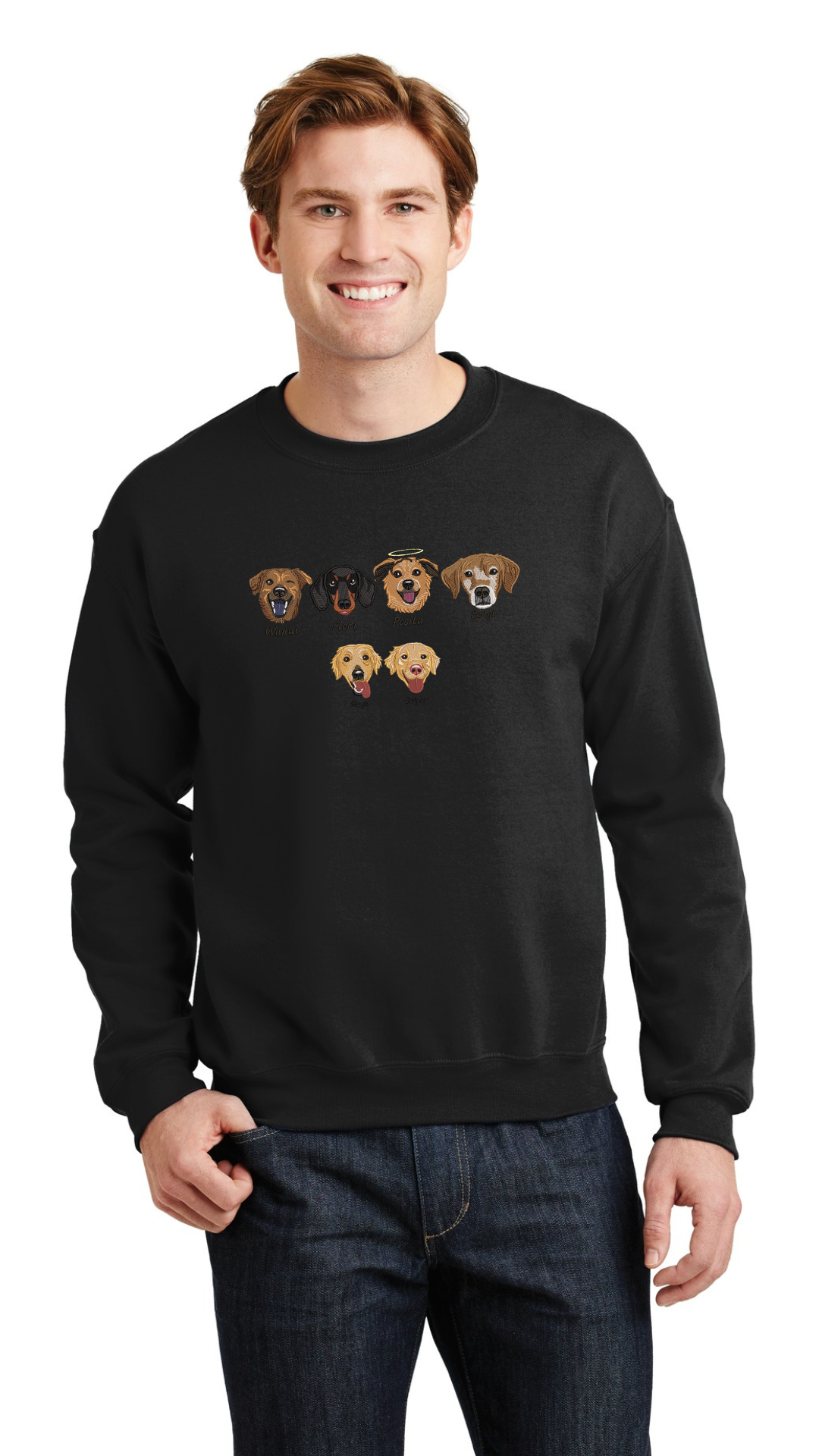 Personalized Pet Crewneck / Crewneck con Bordado de tu Mascota (Men)