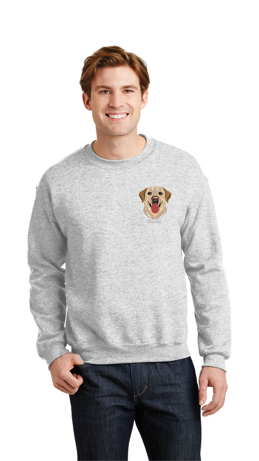 Personalized Pet Crewneck / Crewneck con Bordado de tu Mascota (Men)