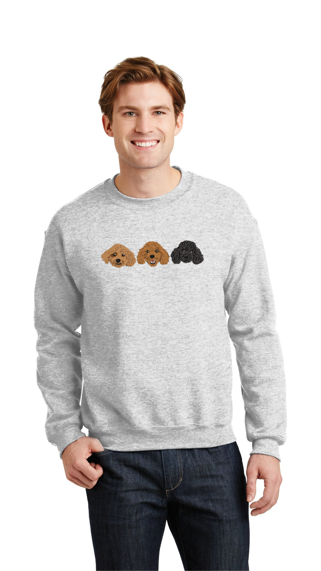 Personalized Pet Crewneck / Crewneck con Bordado de tu Mascota (Men)