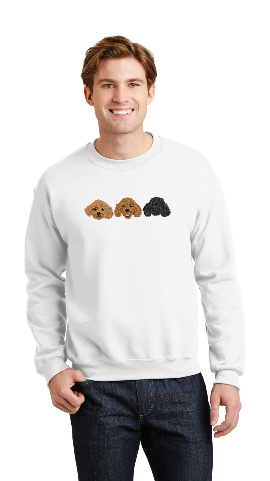 Personalized Pet Crewneck / Crewneck con Bordado de tu Mascota (Men)