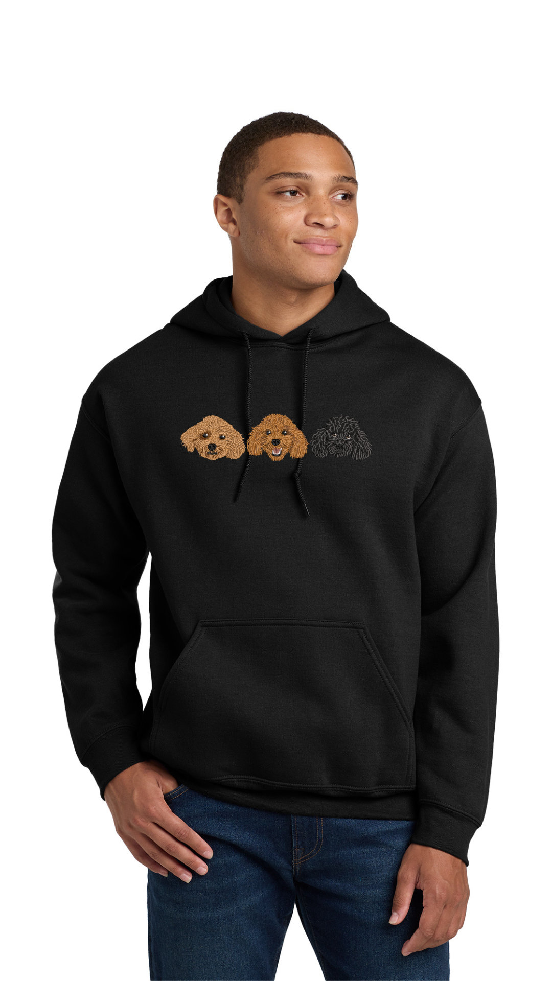 Personalized Pet Hoodie / Suéter con Bordado de tu Mascota (Men)