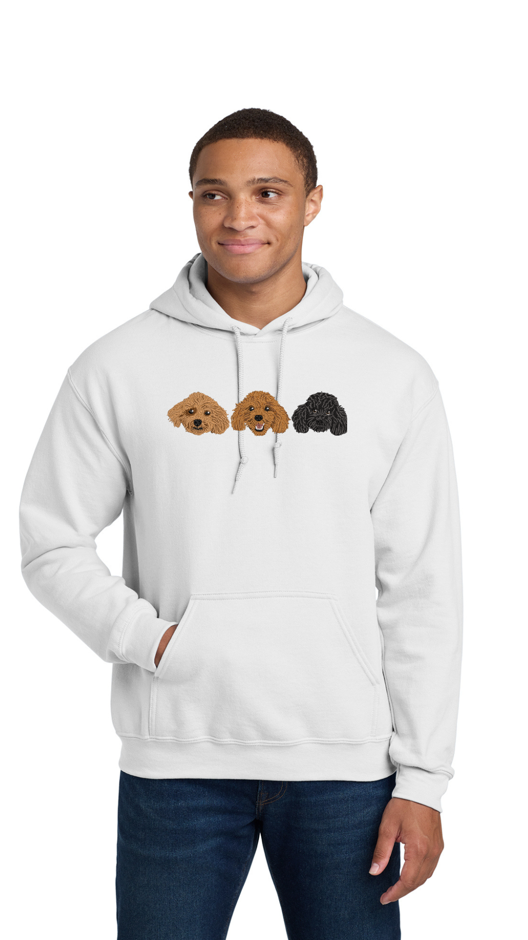 Personalized Pet Hoodie / Suéter con Bordado de tu Mascota (Men)